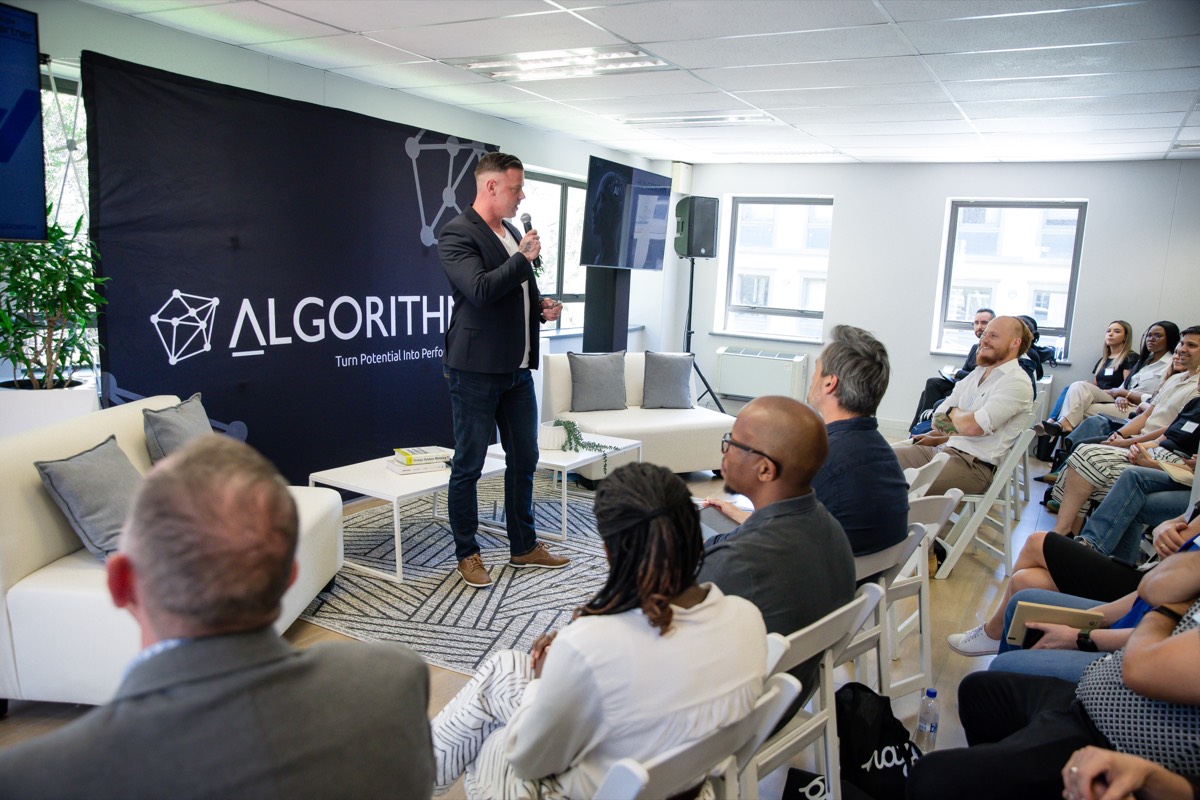 Algorithm hosting a performance marketing and AI event